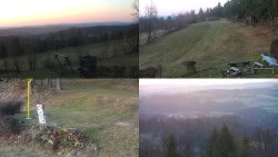 Sdružený snímek okolí chaty Myslivna