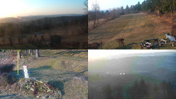 Sdružený snímek okolí chaty Myslivna