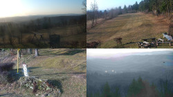 Sdružený snímek okolí chaty Myslivna