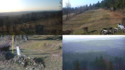 Sdružený snímek okolí chaty Myslivna