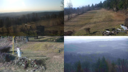 Sdružený snímek okolí chaty Myslivna