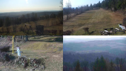 Sdružený snímek okolí chaty Myslivna