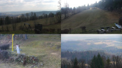 Sdružený snímek okolí chaty Myslivna