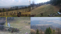 Sdružený snímek okolí chaty Myslivna