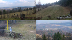 Sdružený snímek okolí chaty Myslivna