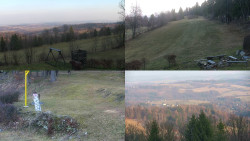 Sdružený snímek okolí chaty Myslivna