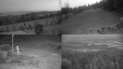 Sdružený snímek okolí chaty Myslivna