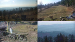 Sdružený snímek okolí chaty Myslivna