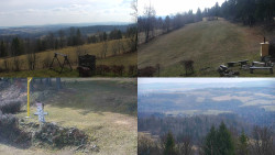 Sdružený snímek okolí chaty Myslivna