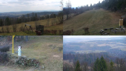 Sdružený snímek okolí chaty Myslivna