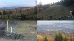 Sdružený snímek okolí chaty Myslivna