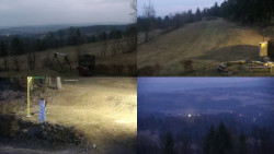 Sdružený snímek okolí chaty Myslivna