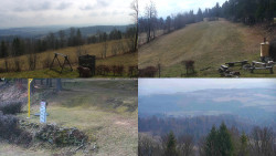 Sdružený snímek okolí chaty Myslivna