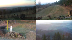 Sdružený snímek okolí chaty Myslivna