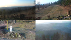 Sdružený snímek okolí chaty Myslivna