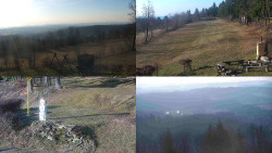 Sdružený snímek okolí chaty Myslivna