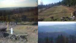 Sdružený snímek okolí chaty Myslivna