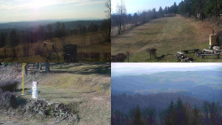 Sdružený snímek okolí chaty Myslivna