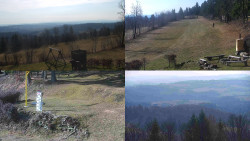 Sdružený snímek okolí chaty Myslivna