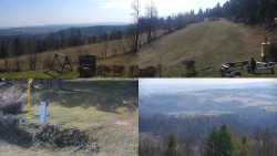 Sdružený snímek okolí chaty Myslivna