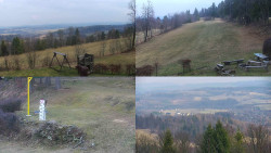 Sdružený snímek okolí chaty Myslivna