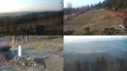 Sdružený snímek okolí chaty Myslivna