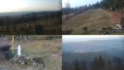 Sdružený snímek okolí chaty Myslivna