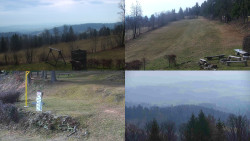 Sdružený snímek okolí chaty Myslivna