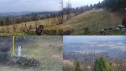 Sdružený snímek okolí chaty Myslivna