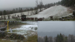 Sdružený snímek okolí chaty Myslivna