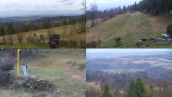 Sdružený snímek okolí chaty Myslivna