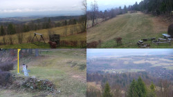 Sdružený snímek okolí chaty Myslivna