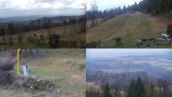 Sdružený snímek okolí chaty Myslivna