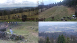 Sdružený snímek okolí chaty Myslivna