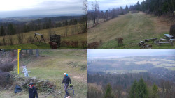 Sdružený snímek okolí chaty Myslivna