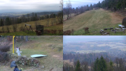 Sdružený snímek okolí chaty Myslivna