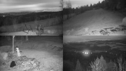 Sdružený snímek okolí chaty Myslivna