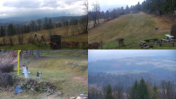 Sdružený snímek okolí chaty Myslivna