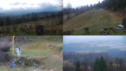 Sdružený snímek okolí chaty Myslivna