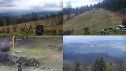 Sdružený snímek okolí chaty Myslivna