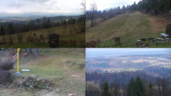 Sdružený snímek okolí chaty Myslivna