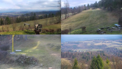 Sdružený snímek okolí chaty Myslivna