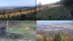 Sdružený snímek okolí chaty Myslivna