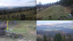 Sdružený snímek okolí chaty Myslivna