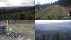 Sdružený snímek okolí chaty Myslivna