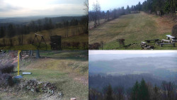 Sdružený snímek okolí chaty Myslivna