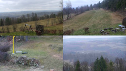 Sdružený snímek okolí chaty Myslivna