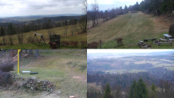 Sdružený snímek okolí chaty Myslivna