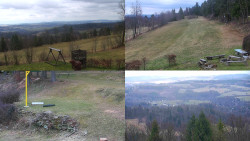 Sdružený snímek okolí chaty Myslivna