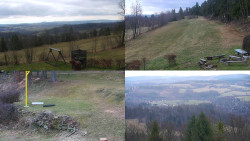 Sdružený snímek okolí chaty Myslivna